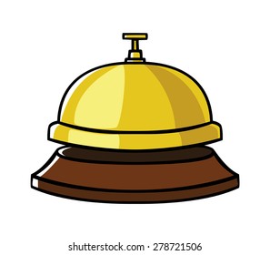 Doodle illustration of a concierge bell