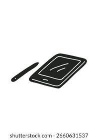 Ilustración de doodle de dibujo digital