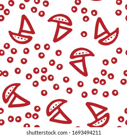 Doodle Illustration Life. Seamless pattern with nautical elements,travel adventure illustration. Sea theme. Elegant seamless patterns. Vector collection.
