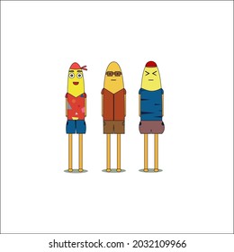 doodle illustration of three people going on an excursion