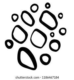 Doodle illusttration of various shapes. Vector illustration. 