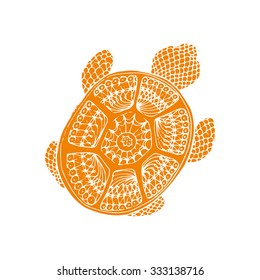 Doodle indian turtle