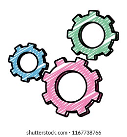 doodle industry gears engineering technology process