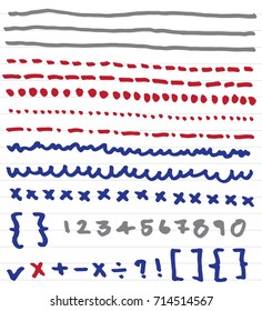 doodle infographic  elements and sketching vector illustration