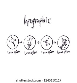doodle infographic template
