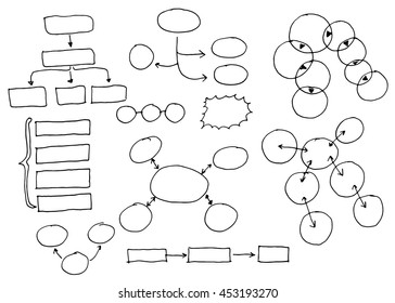 doodle infographic,elements,arrow,cloud,sign and sketching vector illustration