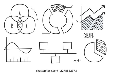 infografía de Doodle, vectores de logotipo de infografía de elemento