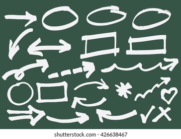 doodle infographics elements sketching vector illustration