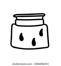 doodle de la botella de tinta, simple dibujo de la botella de tinta, , vector de la botella de tinta, botella de tinta, dibujo a mano