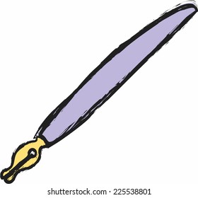 doodle Ink pen, vector