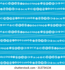 Doodle inky hand drawn abstract pattern. Seamless vector background.
