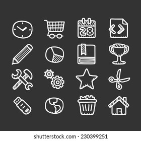 Doodle internet icon set