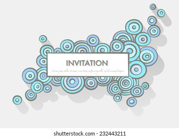 Doodle invitation with space for Your text
