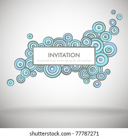 Doodle invitation with space for Your text