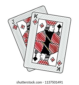 doodle jack and king diamonds cards casino game
