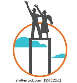 Doodle of Jakarta Statue. lies at Jakarta City there is several statue likes Welcome statue, farmer statue and also monas