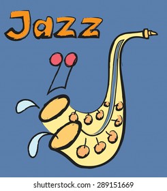 doodle jazz, vector illustration