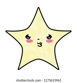 doodle kawaii cute shiny star art