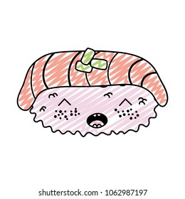 doodle kawaii nigiri sushi nice japanese food