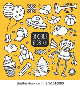 Doodle Kids Hand Drawn Vector