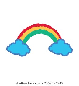 Doodle Kids Scribble Element - Rainbow