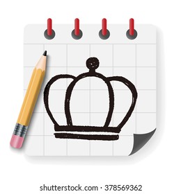 doodle king crown