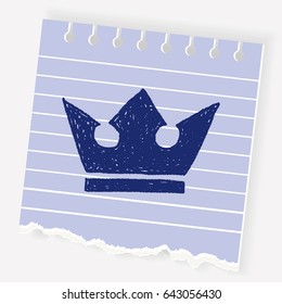 doodle king crown