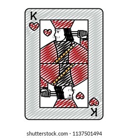 doodle king heart casino card game