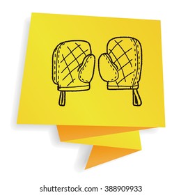 Doodle kitchen Gloves