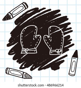 Doodle kitchen Gloves 