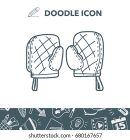 Doodle kitchen Gloves