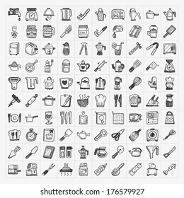 doodle kitchen icons