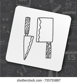 Doodle Kitchen knife