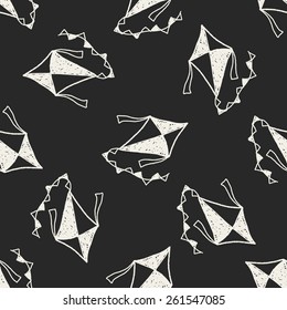 Doodle Kite seamless pattern background