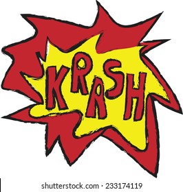 doodle krash  comic speech bubble