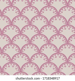 doodle lace pattern. seamless design with soft pink curves. beautiful bright artwork perfect for elegant textile and interior design. fancy cozy background