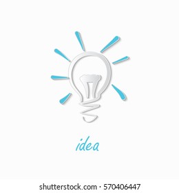 Doodle Lamp - Idea. stylish conceptual digital light bulb idea design