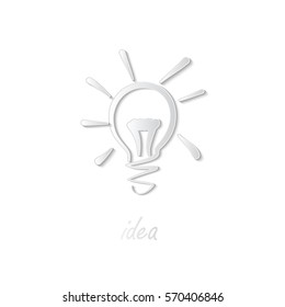 Doodle Lamp - Idea. stylish conceptual digital light bulb idea design