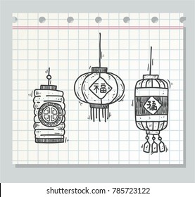 Doodle Lampion Set