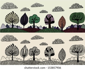 Doodle Landscape