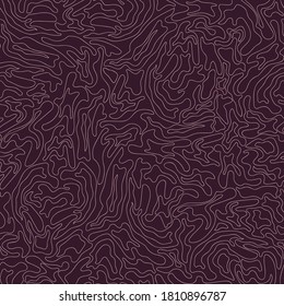 Doodle große und mittelrosa Formen auf dunkelviolettem Hintergrund. Nahtlose dekorative Modemuster. Geeignet für Verpackung, Textilien, Tapeten.