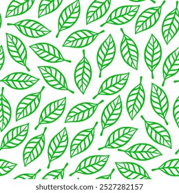 doodle leaf background. doodle leave background pattern background. Hand drawn leaf outline vector. leaves pattern wallpaper.