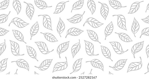 doodle leaf background. doodle leave background pattern background. Hand drawn leaf outline vector. leaves pattern wallpaper.