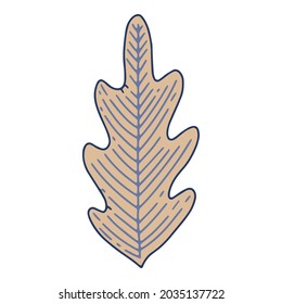 Doodle leaf icon outline hand drawn vector. Nature fall autumn. Forest tree plant leaf