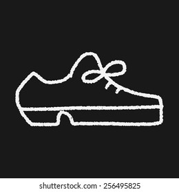doodle leather shoe