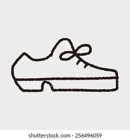 doodle leather shoe