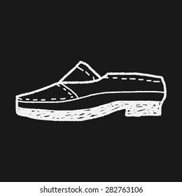 doodle leather shoe