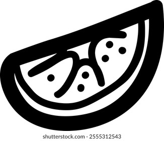 Doodle Lemon Slice Vector Illustration