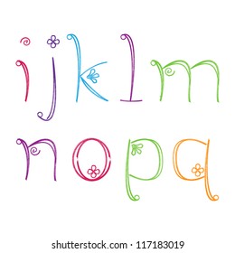 Doodle Letters Alphabet - Matching Letters and Numbers in Portfolio