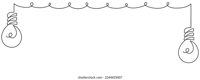 Doodle lightbulbs, hand-drawn electric devices backdrop,power outage concept.Electric lighting and illumination background.Decoration for blackout in Ukraine.Editable stroke.Isolated.Vector